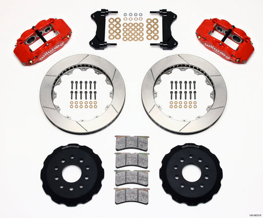 Wilwood Narrow Superlite 6R Front Hat Kit 13.06in Red 98-02 Camaro/Firebird - 140-9833-R