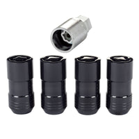 McGard Wheel Lock Nut Set - 4pk. (Cone Seat) M14X1.5 / 21mm & 22mm Dual Hex / 1.965in. L - Black - 24220