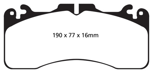 EBC 09+ Lexus LS460 4.6 Sport Greenstuff Front Brake Pads - DP21867