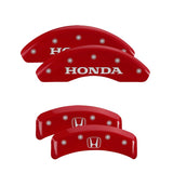 MGP 4 Caliper Covers Engraved Front & Rear MGP Red finish silver ch - 20076SMGPRD
