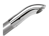 Borla Universal Polished Tip Single Round Turndown/Turnout (inlet 2 1/4in. Outlet 2 1/4in) *NO Retur - 20109