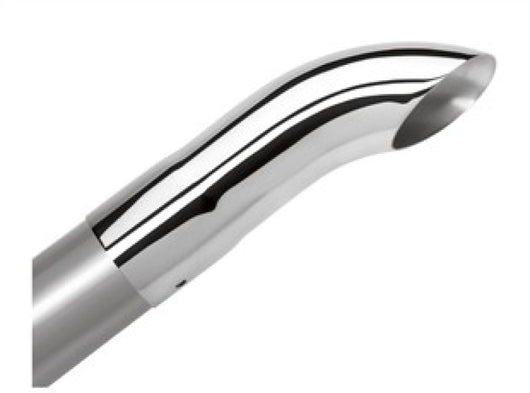 Borla Universal Polished Tip Single Round Turndown/Turnout (inlet 2 1/4in. Outlet 2 1/4in) *NO Retur - 20109