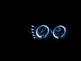 ANZO 1999-2006 Gmc Sierra 1500 Crystal Headlights w/ Halo and LED Black - 111207