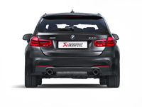 Akrapovic 16-17 BMW 340i (F30 F31) Evolution Line Cat Back (SS) w/ Carbon Tips (Req. Link Pipe) - MTP-BM/SS/2H