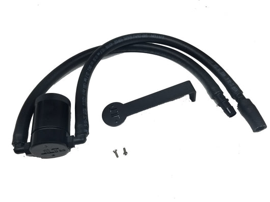 JLT 12-17 Jeep Wrangler JK 3.6L Passenger Side Oil Separator 3.0 - Black Anodized - 3064D-B