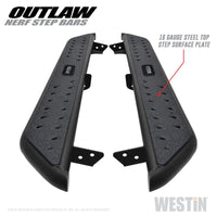 Westin 05-19 Toyota Tacoma Double Cab Outlaw Nerf Step Bars - 58-52775