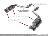 AWE Tuning Panamera 2/4 Touring Edition Exhaust (2014+) - w/Chrome Silver Tips - 3015-42042