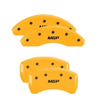 MGP 4 Caliper Covers Engraved Front & Rear Style 1/Chrysler Wing Red finish silver ch - 32002SCW1RD