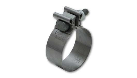 Vibrant SS Accuseal Exhaust Seal Clamp for 2.5in OD Tubing (1in wide band) - 1166