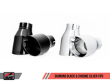 AWE Tuning BMW F22 M235i / M240i Touring Edition Axle-Back Exhaust - Diamond Black Tips (90mm) - 3010-33038
