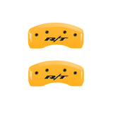 MGP 4 Caliper Covers Engraved Front & Rear RT Yellow finish black ch - 12192SRT1YL