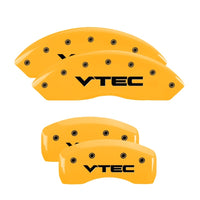 MGP 4 Caliper Covers Engraved Front & Rear MGP Yellow finish black ch - 37027SMGPYL