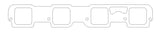 Cometic 05+ Dodge 6.1L Hemi .060in Fiber Intake Gasket - C5197