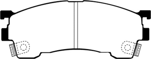 EBC 93-97 Ford Probe 2.0 16v Redstuff Front Brake Pads - DP3971C