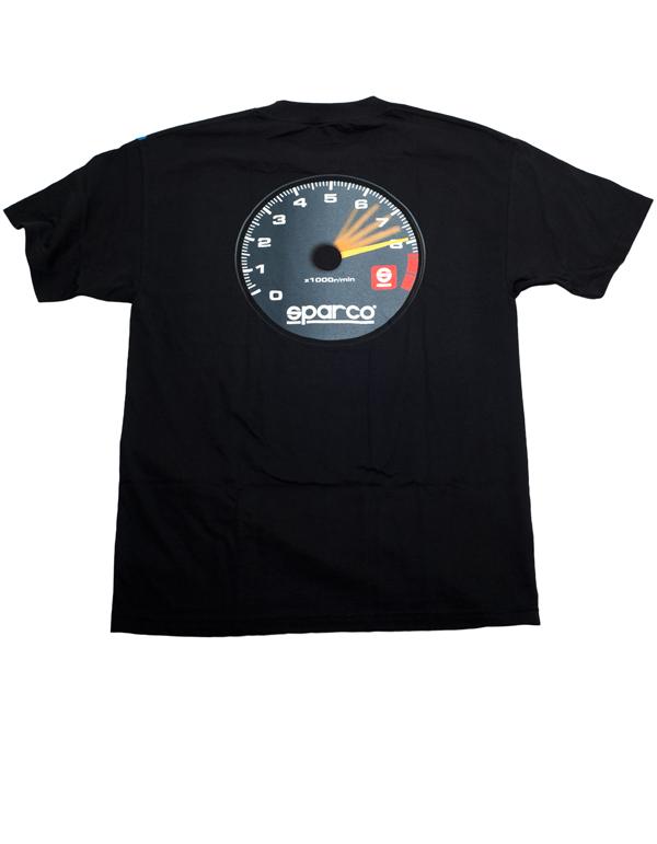 Sparco T-Shirt Tach Blk Xsml - SP01600NR0XS