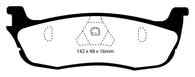EBC 97-99 Ford Expedition 4.6 2WD Yellowstuff Rear Brake Pads - DP41601R