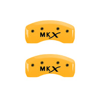 MGP 4 Caliper Covers Engraved Front Lincoln Rear MKX Yellow Finish Black Char 2010 Lincoln MKX - 36006SLCXYL
