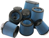 Injen High Performance Air Filter - 3 1/2 Black Oiled Filter 6  Base / 6 7/8 Tall / 5 1/2 Top - X-1021-BR