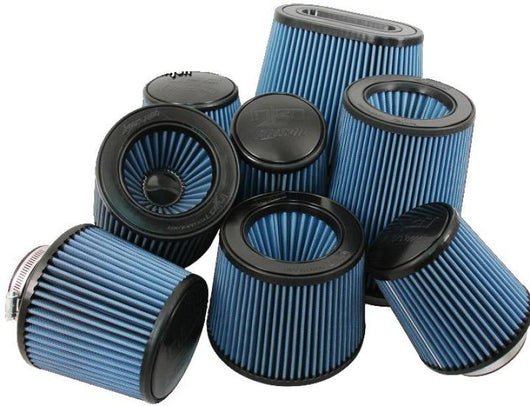 Injen High Performance Air Filter - 3 1/2 Black Oiled Filter 6  Base / 6 7/8 Tall / 5 1/2 Top - X-1021-BR