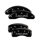 MGP 4 Caliper Covers Engraved Front & Rear MGP Black finish silver ch - 38016SMGPBK