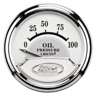 Autometer Ford Masterpiece 2in Short Sweep Electronic 0-100 PSI Oil Pressure Gauge - 880352