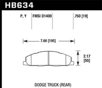 Hawk Super Duty Street Brake Pads - HB634P.750