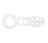 NRG Universal Front Tow Hook - White Powder Coat - TOW-100WT