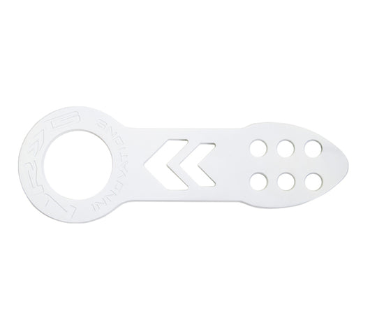 NRG Universal Front Tow Hook - White Powder Coat - TOW-100WT