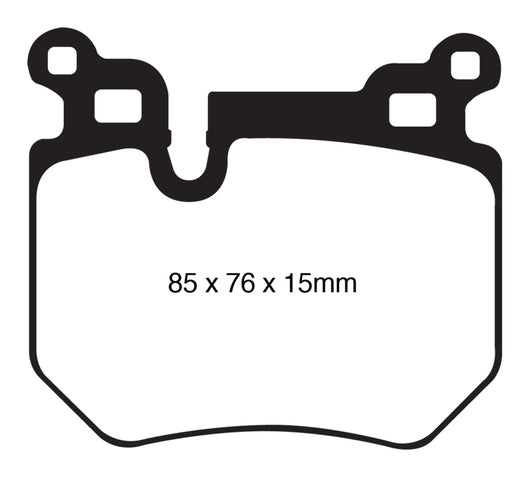 EBC 08-10 BMW 135 3.0 Twin Turbo Yellowstuff Rear Brake Pads - DP41996R