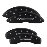 MGP 4 Caliper Covers Engraved Front & Rear MGP Black finish silver ch - 31004SMGPBK