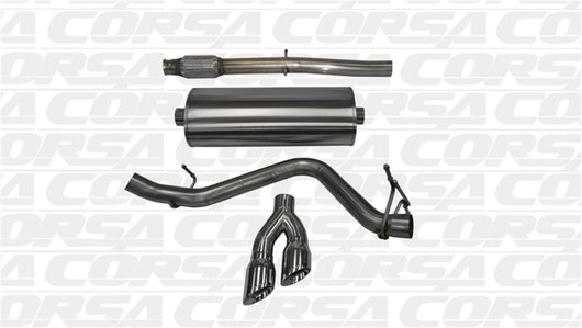 Corsa 14 GMC Sierra/Chevy Silv 1500 Crew Cab/Short Bed 5.3L V8 Polished Sport Single Side CB Exhaust - 14873