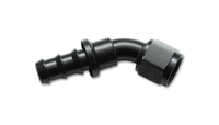 Vibrant -8AN Push-On 45 Deg Hose End Fitting - Aluminum - 22408
