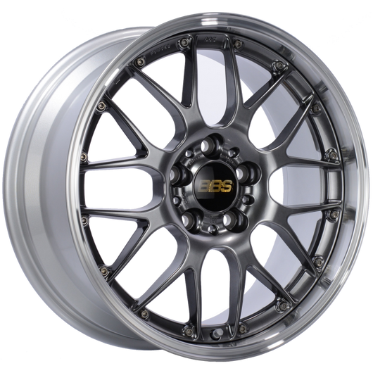 BBS RS-GT 18x9.5 5x130 ET48 CB71.6 Diamond Black Center Diamond Cut Lip Wheel - RS926HDBPK