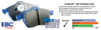 EBC 04-08 Audi S4 4.2 Bluestuff Front Brake Pads - DP51495NDX