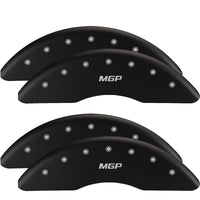 MGP 4 Caliper Covers Engraved Front & Rear MGP Black finish silver ch - 14214SMGPBK