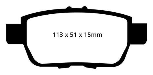 EBC 09-14 Acura TL 3.5 Greenstuff Rear Brake Pads - DP21754