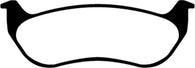EBC 07-11 Ford Explorer Sport Trac 4.0 Greenstuff Rear Brake Pads - DP61673