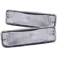 ANZO 1989-1995 Toyota Pickup Euro Parking Lights Chrome w/ Amber Reflector - 511019