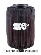 K&N Air Filter Wrap Drycharger - Round Straight - Black for Polaris Ranger - PL-8007DK