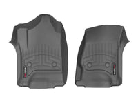 WeatherTech 14+ Chevrolet Silverado/GMC Sierra Crew and Double Cab Front FloorLiners - Black - 446071