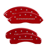 MGP 4 Caliper Covers Engraved Front & Rear MGP Red finish silver ch - 15204SMGPRD