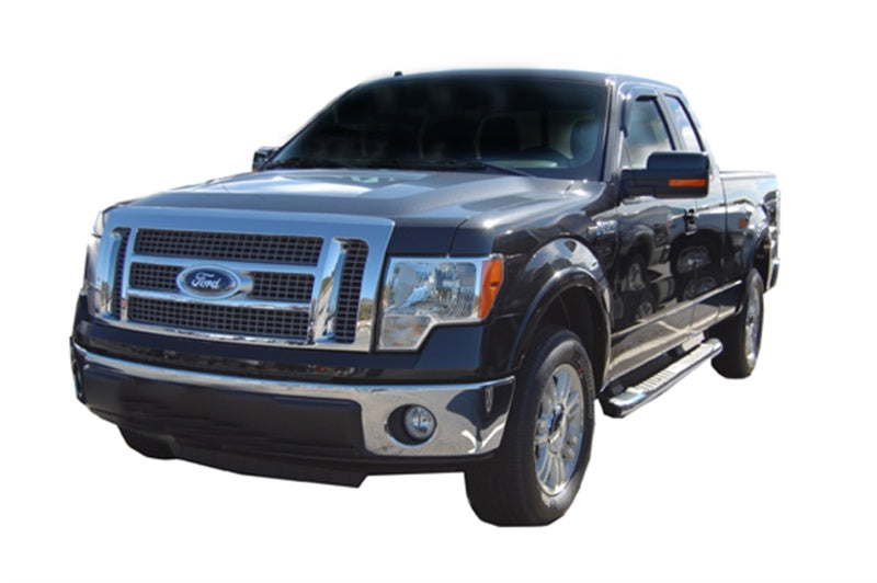 AVS 09-14 Ford F-150 Standard Cab Ventvisor Outside Mount Window Deflectors 2pc - Smoke - 92741