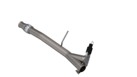 QTP 14-18 Chevrolet Silverado 1500 4.8L/5.3L EC/CC Standard Bed 3in 304SS Aggressor Cutout Mid Pipe - 510014