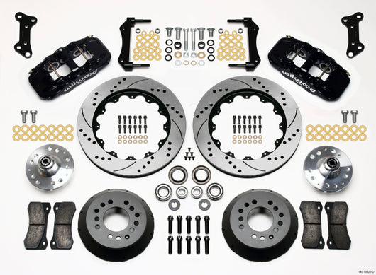 Wilwood AERO6 Front Hub Kit 14.00 Drilled 67-69 Camaro 64-72 Nova Chevelle - 140-10920-D