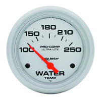 Autometer Ultra-Lite 66.7mm Short Sweep Electronic 100-250 Degree Water Temperature Gauge - 4437