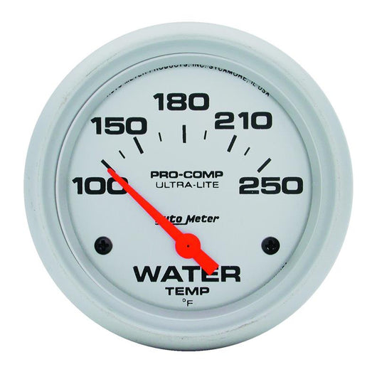 Autometer Ultra-Lite 66.7mm Short Sweep Electronic 100-250 Degree Water Temperature Gauge - 4437
