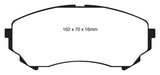 EBC 08-13 Cadillac CTS 3.6 (315mm Rear Rotors) Yellowstuff Front Brake Pads - DP41828R