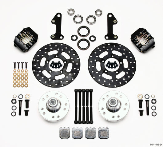 Wilwood Dynalite Single Front Drag Kit Drilled Rotor 67-69 Camaro 64-72 Nova Chevelle - 140-1016-D