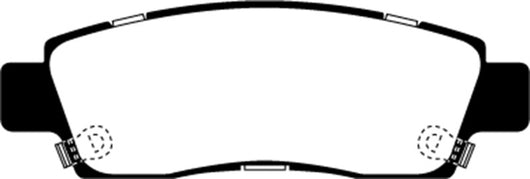 EBC 07+ Buick Enclave 3.6 Greenstuff Rear Brake Pads - DP61672