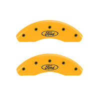 MGP 2 Caliper Covers Engraved Front MGP Yellow Finish Black Characters 2002 Ford Ranger - 10228FMGPYL